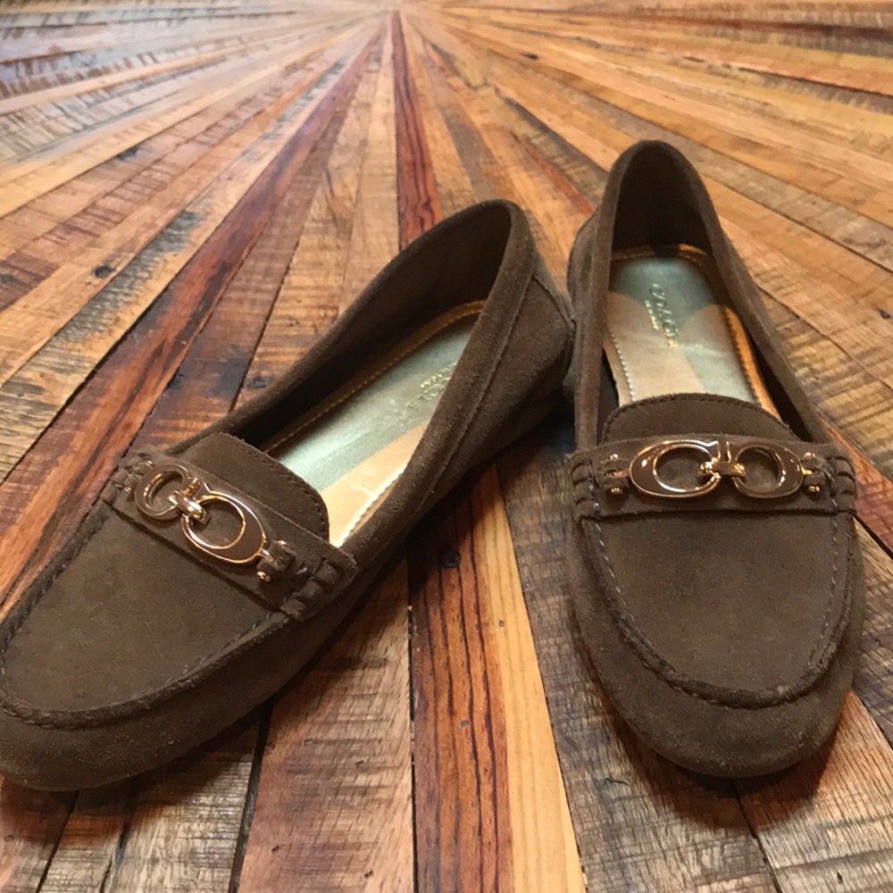 Coach suede loafers